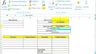 Gestione Magazzino Excel Fatture in Automatico [upl. by Blount]