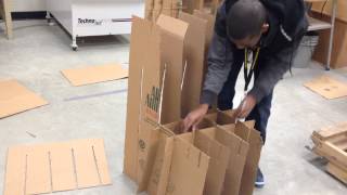 How to build cardboard chair 2014 CDFX [upl. by Ryley]