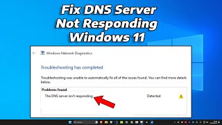 How to Fix DNS Server Not Responding On Windows 1110 WiFi or Ethernet Connection 2024 [upl. by Lebasy]