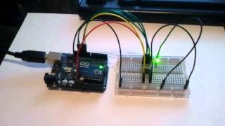 Arduino Uno as programmer for ATtiny45  ATtiny85 [upl. by Namwen712]