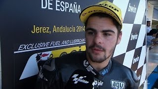 Moto3™ Jerez 2014  Romano Fenati interview [upl. by Neelear323]