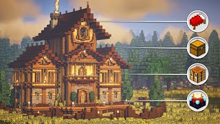 How to Build the Ultimate Survival House  Interior in Minecraft • Tutorial [upl. by Esina]