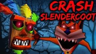 WOAH SCARIEST CRASH BANDICOOT HORROR GAME  CRASH SLENDERCOOT Slender Parody Game [upl. by Nyrret]