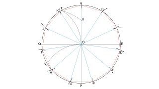 Cómo dividir una circunferencia en once partes iguales [upl. by Dene]
