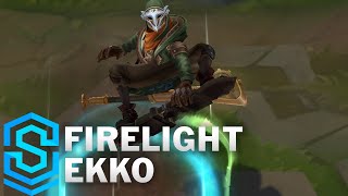 Firelight Ekko Skin Spotlight  PreRelease  League of Legends [upl. by Aihsram]