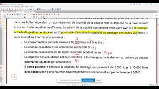 Correction examen Gestion Bac 2023SP 1ere partie [upl. by Jake669]