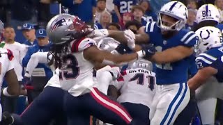 Michael Pittman Jr amp Kyle Dugger EJECTED After Fight  Patriots vs Colts NFL Week 15 [upl. by Oremodlab]