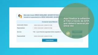 Tutorial ¿Cómo adherir servico TAD en la web de AFIP [upl. by Huang]