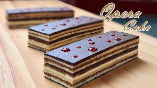 커피 향이 가득한 초콜릿 커피 케이크  오페라 케이크 How to make chocolate coffee cake  Opera Cake Recipe [upl. by Maya]