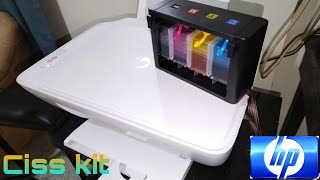 CISS kit installation in Hp 2330 printer how to convert hp cartridge printer to tank [upl. by Heinrick]