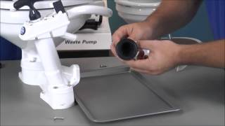 Replacing the Joker Valve in a Jabsco Manual Marine Toilet [upl. by Ennahs]