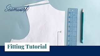 Fitting Tutorial How to Adjust Shoulder Slope on a Sewing Pattern [upl. by Emery]