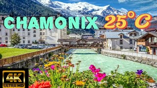 Chamonix  France  Summer Escapade  Stunning 4k Walking Tour in the French Alps [upl. by Dyun]