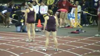 Big 10 Indoor Track Championship Heather Dornidens 600m Race [upl. by Enomad394]