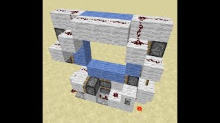 3x3 Piston Door Minecraft Redstone Lets Play Minecraft iRedstone App [upl. by Temple]