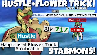 HUSTLE FLOWER TRICK FLAPPLE IS AMAZING IN STABMONS POKEMON SCARLET AND VIOLET [upl. by Dniren]