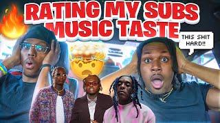 I RATED MY SUBSCRIBERS FAVORITE SONGS FROM 1 TO 10😳🔥 [upl. by Nahtnaoj]