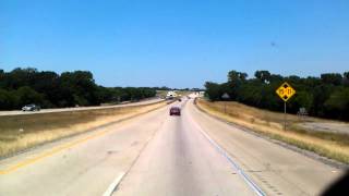 Interstate 45 North through Corsicana Texas [upl. by Odrude]