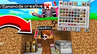 Minecraft Manhunt but i trolled in CREATIVE mode [upl. by Esina]