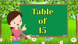 15x115 Multiplication  Table of 15  Tables Song Multiplication Time of tables  MathsTables [upl. by Adnilg]