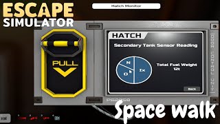 Escape Simulator Space Walk  Keypad code puzzle  Fuel Tank Puzzle  Hatch puzzle  Pipeline puzzle [upl. by Aleuqahs971]