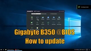 How to update the BIOS for the Gigabyte GAAB350 Gaming 3 with BIOS app [upl. by Ahtilat]