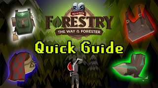 OSRS FORESTRY Quick Guide  Everything YOU Need to Know  RuneScape Woodcutting Expansion [upl. by Ramat324]