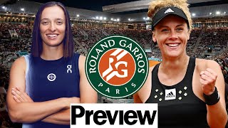 Iga Swiatek vs Leolia JeanJean  French Open 2024 Round 1  Tennis Match Preview [upl. by Durman]