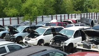 Overlooking PullAPart junkyard in Louisville Kentucky [upl. by Mylan292]