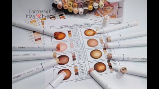 How To Color Skin with Ohuhu Alcohol Markers  Skin Combinations [upl. by Mitinger475]