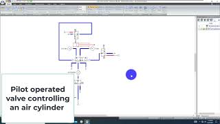 PilotOperated Valve Controlling an Air Cylinder [upl. by Emad]