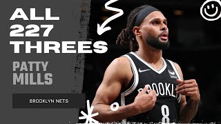 Patty Mills ALL 227 ThreePointers From 202122 NBA Regular Season  King of NBA [upl. by Llerihs]