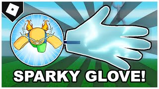 Slap Battles  FULL GUIDE How to get SPARKY GLOVE  quotINCREDIBLE RUNNING MANquot BADGE ROBLOX [upl. by Cole]