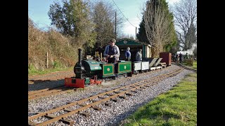 quotAlicequot with the Goods Train on the South Downs Light Railway  12032022 [upl. by Berlin]