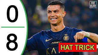 Cristiano RONALDO Hat Trick AGAIN  Abha vs Al Nassr 08 Highlights amp Goals 2024 [upl. by Carmelo]