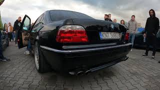 Bmw 740i sound exhaust straight pipe  cat back Fox [upl. by Farley410]