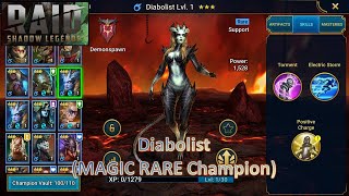 \ RAID Shadow Legends  Unlocking Diabolist MAGIC RARE Champion [upl. by Estel]