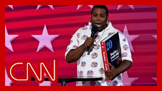 Kenan Thompson tells friends about Project 2025 in DNC skit [upl. by Adaj]