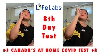 My 8th Day at home COVID Test in Canada 🇨🇦  LIFELABS [upl. by Seditsira451]