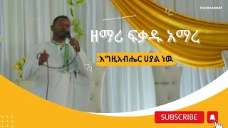 እግዚአብሔር ሀያል ነዉ ዘማሪ ፍቃዱ አማረ መዝሙር  Audio zemari fekadu amare mezmur zemarifekaduamare new [upl. by Scheer]