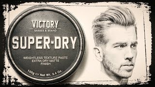 Victory Barber amp Brand SuperDry Weightless Texture Paste [upl. by Abocaj]