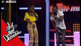 Sean Milano vs Michelle Durelle ‘Bad boy‘ de Fally I ft Aya N Les Battles  The Voice Afrique 2017 [upl. by Notxam]