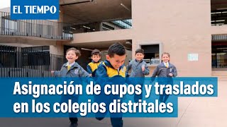 Llamado para que revisen la asignación de cupos y traslados en los colegios  El Tiempo [upl. by Etnaihc100]