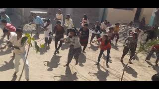 ekach Raja ethe janmala legend dance trending public viral children zp school [upl. by Anitnerolf]