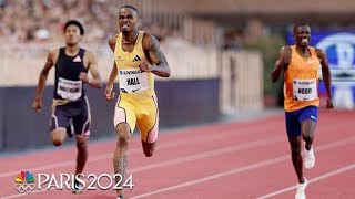 Quincy Hall DOMINATES mens 400m at Monaco Diamond League  NBC Sports [upl. by Clifford]