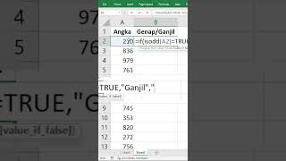 Rumus Menampilkan Data Genap dan Ganjil di Excel tipsexcel rumusexcel belajarexcelgratis [upl. by Zima663]