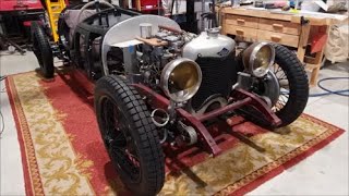 Pre war Riley Brooklands  aluminium firewall [upl. by Lionel]