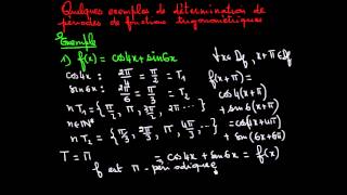 Détermination de la période dune fonction trigonométrique 2  Terminale S [upl. by Brower67]