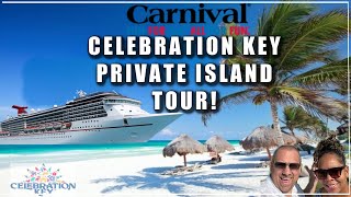 Carnival Cruise Celebration Key Brand New Private Island Tour [upl. by Ruhtracm]