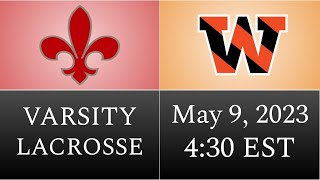 Varsity Lacrosse Woodberry Forest at St Christophers 2023 [upl. by Groh]